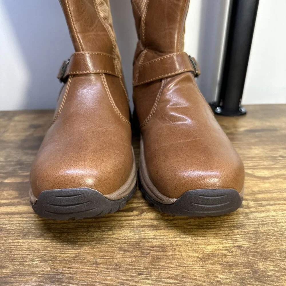 Pacific Mountain Elina Boots 6 Thinsulate Winter Women's Brown Quilted Knee High